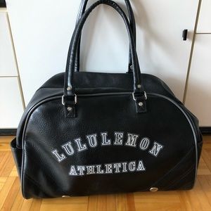 Vintage black lululemon gym bag